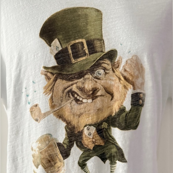 Lucky Brand Vintage St. Patrick’s Day Leprechaun Tee – Men’s Large - Picture 3 of 10